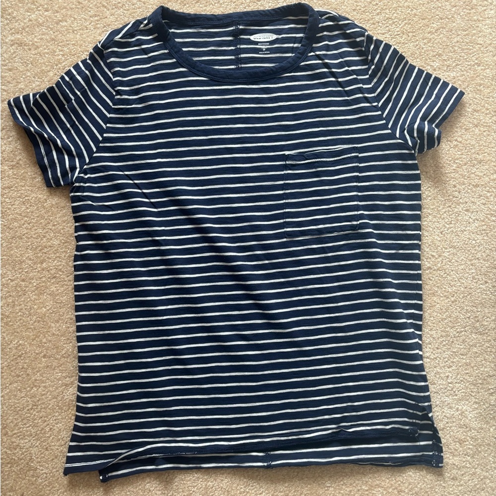 Old Navy Boyfriend Fit Striped T-Shirt